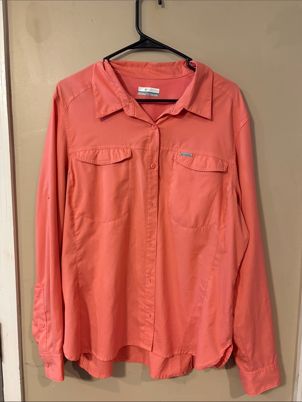 Columbia Coral Button-Front Long Sleeve Shirt